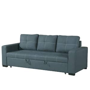 Blue Gray Convertible Sofa Sleeper