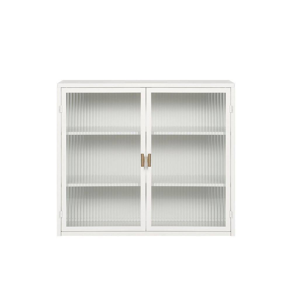 27.60 in. W x 9.10 in. D x 23.60 in. H Glass Door Bathroom Storage Wall Cab