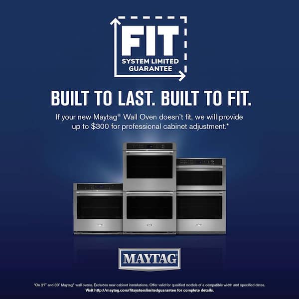 Maytag 27 in. Single Electric Wall Oven with Convection Self