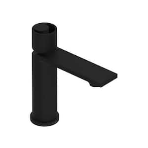 Eclissi Single-Handle Single-Hole Bathroom Faucet with Drain Kit Included in Matte Black