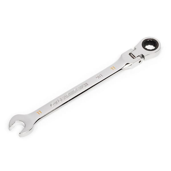 GEARWRENCH 11 mm Metric 90-Tooth Flex Head Combination Ratcheting Wrench