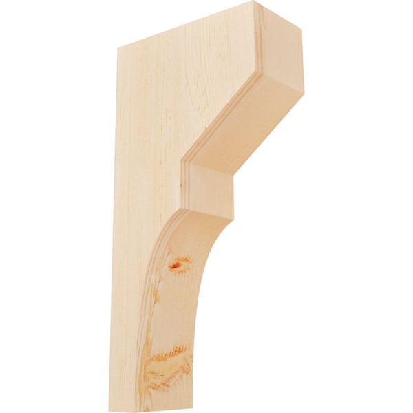 Ekena Millwork 5-1/2 in. x 12 in. x 24 in. Douglas Fir Monterey Smooth Corbel