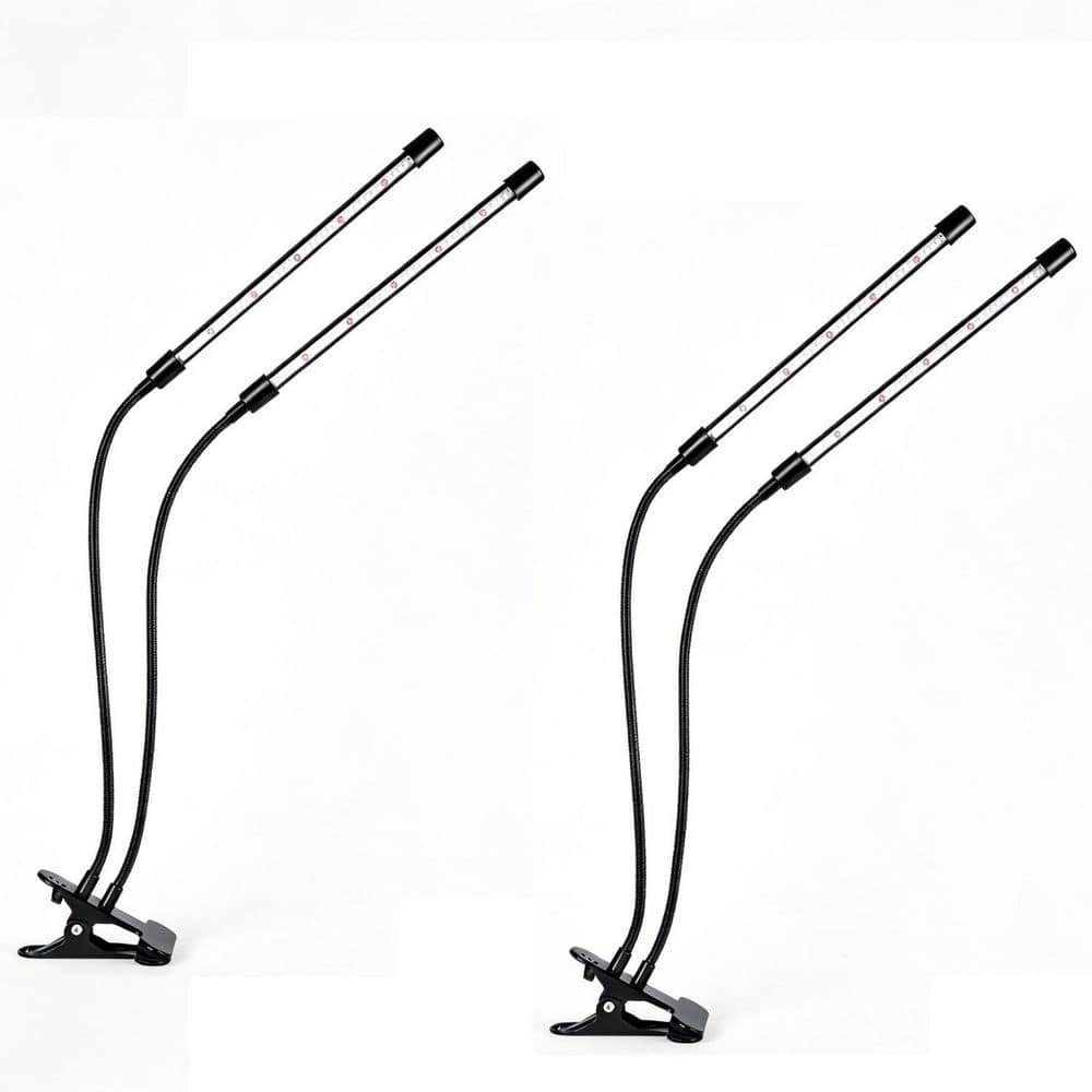 BIBIVIS 2-Pack LED Clip Grow Lights, Upgrade 168 LEDs, Full