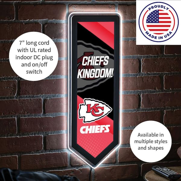 Kansas City Chiefs Kingdom Window Decal Sticker, Custom Made In the USA