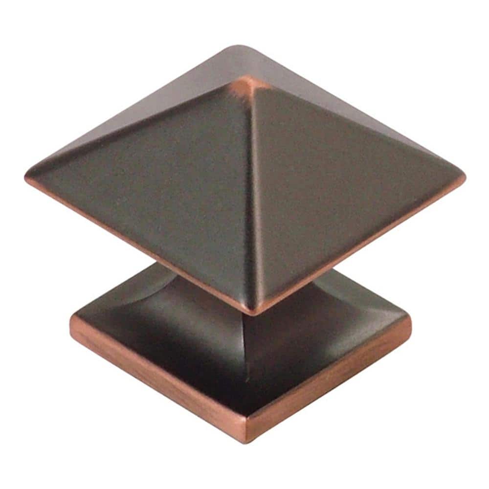 Studio Collection Knob 1-1/4 in. Square Oil-Rubbed Bronze Highlighted Finish (10-Pack) price history on PriceWatchPro