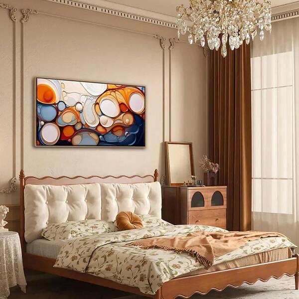 kynkyn☆ Modern Colorful Framed Canvas Wall Art 20 in. x 40 in. LINBQ129
