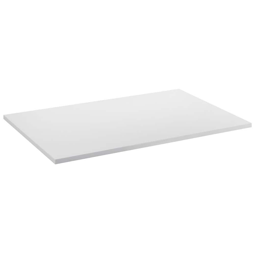 mount-it! 55 in. x 29 in. White Rectangle Table Top MI-7936A - The Home ...