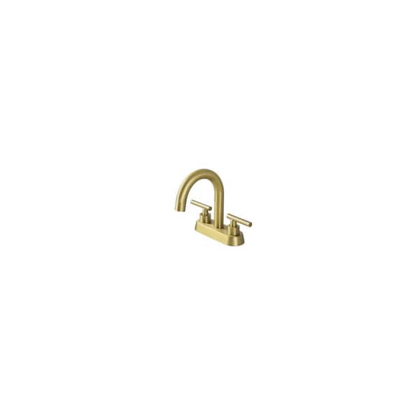 Commercial Metering Double Handle Bathroom Sink Faucet in Brass 16GS-36082