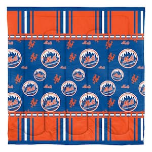 Rotary 5-Piece Multi-Colored New York Mets Queen Size Polyester Bed in a Bag Set