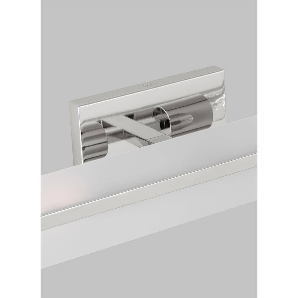 Dex Chrome 2-Light LED Vanity Fixture with Satin Etched Glass