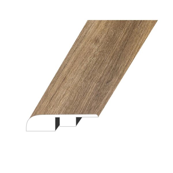 null Paragon Kira Walnut 0.6 in. Thick x 1.4 in. W x 94.5 in. L SPC Vinyl End Cap Molding