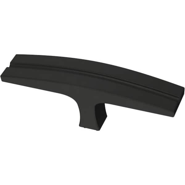 Liberty Curved Groove Bar Knobble 3 in. (76 mm) Matte Black Cabinet Bar Knob