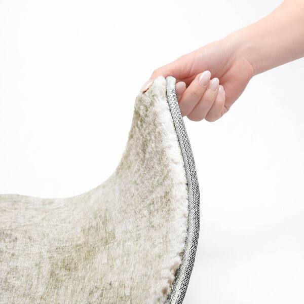 Dream Shag Premium Machine Washable Abstract ADS595 Ivory 10 ft. x 14 ft. Area Rug