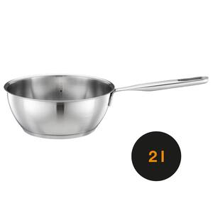 All Steel 2.11 qt. Stainless Steel Aluminum Core, Saute Pan, No lid