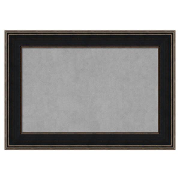 Amanti Art Mezzanine Espresso 40 in. x 28 in. Framed Magnetic Board