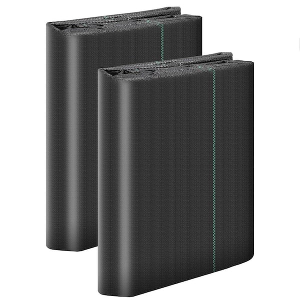 ATENGNES 12.5 ft. x 50 ft. Black 3.5 oz. Heavy-Duty Weed Block Landscape Driveway Geotextile Fabric Pro Matrix Grid Weed Barrier