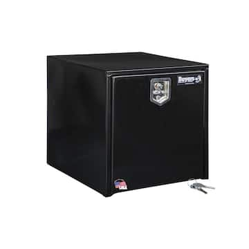 24 in. x 24 in. x 24 in. Gloss Black Steel Underbody Truck Tool Box