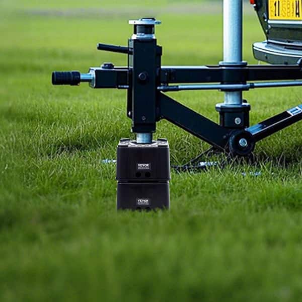 Trailer Jack Blocks, 6 in. High Heavy Duty RV Leveling Blocks, Each with 6000 lbs. Capacity, as RV Jack Stand, Stool