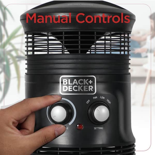  BLACK+DECKER Space Heater, 1500W Flameless Portable
