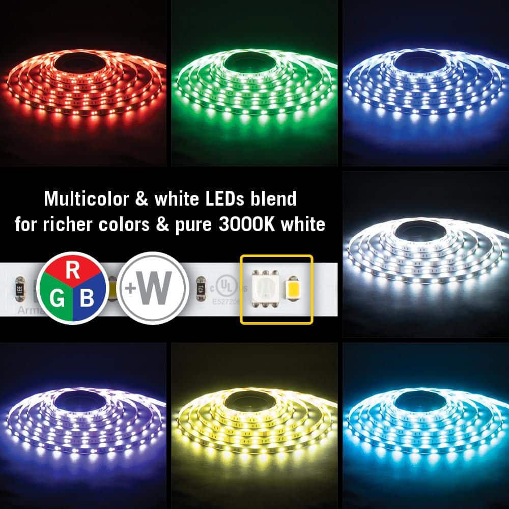 RibbonFlex Pro 32 ft Multicolor White LED Tape Light