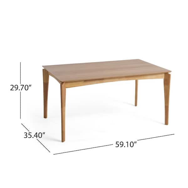 6 seater dining table dimensions hot sale