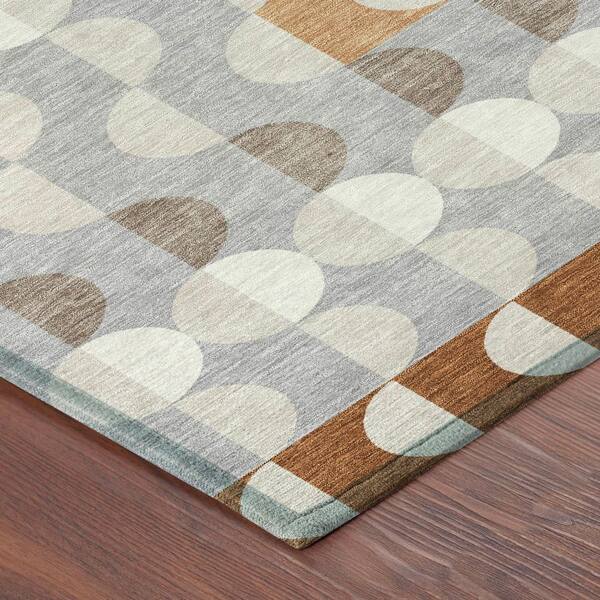 Chantille Machine Washable Indoor/Outdoor Abstract ACN2816 Paprika 10 ft. x 14 ft. Area Rug