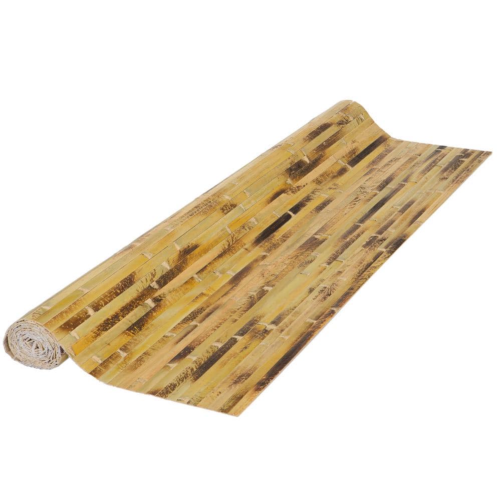 Tortoise Bamboo Textured Wainscoting Wall Panel, 48" x 96"