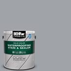1 gal. #N530-4 Power Gray Solid Color Waterproofing Exterior Wood Stain and Sealer
