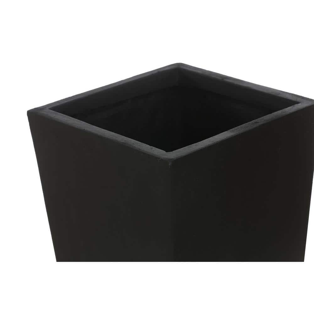 Black Tall Tapered Magnesium Oxide Planter