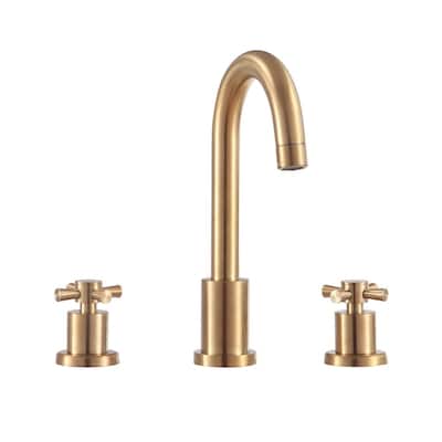 Messina 8 in. Widespread 2-Handle Bathroom Faucet in Matte Gold