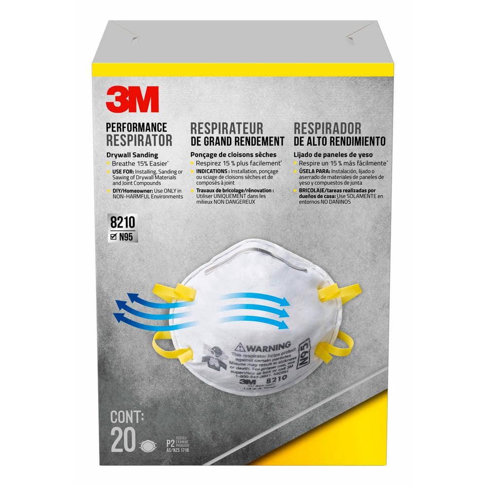 3m Drywall Sanding Respirator Pack 10db1 A The Home Depot