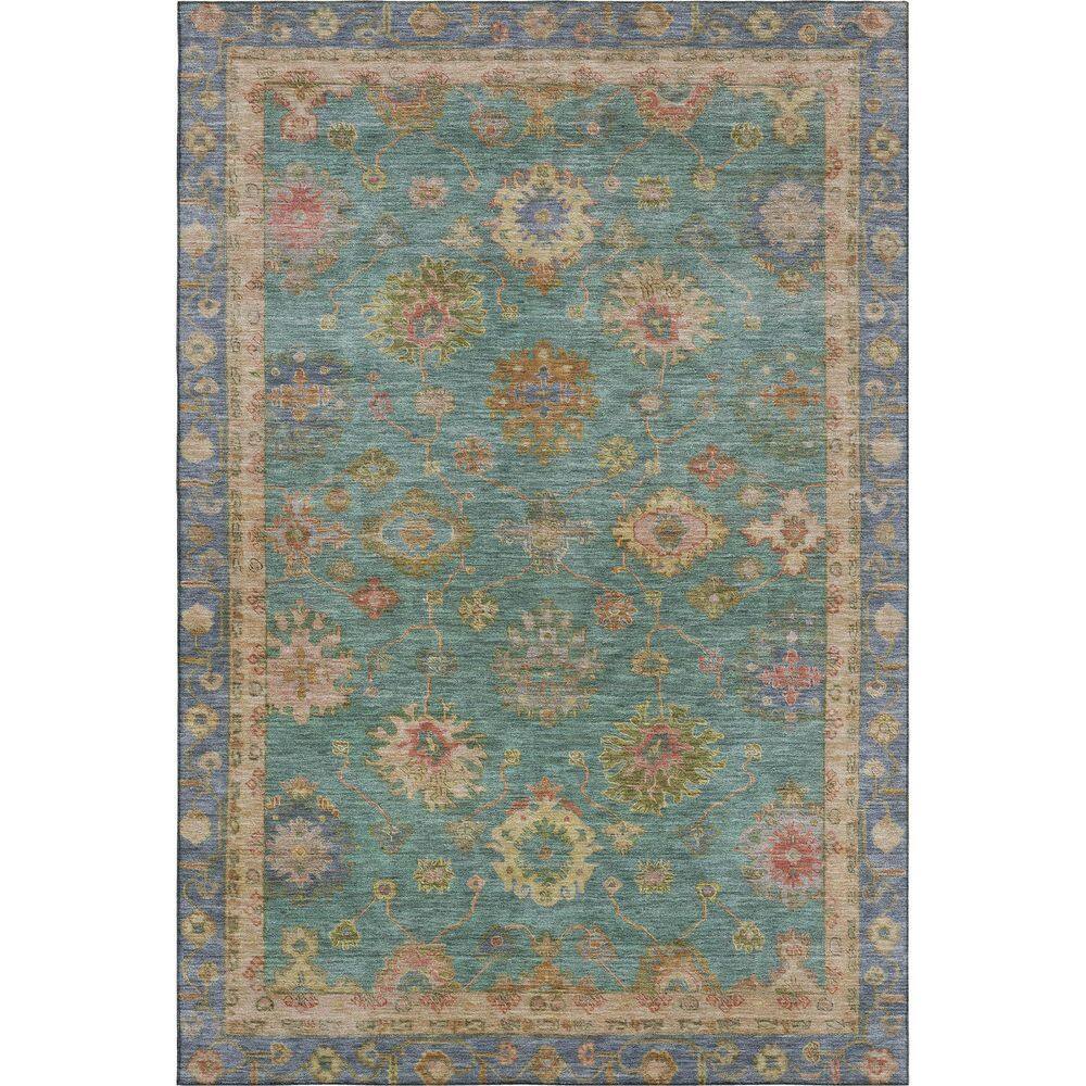 Mayfield Premium Machine Washable Abstract AMF2045 Teal 3 ft. x 4 ft. Area Rug price history on PriceWatchPro