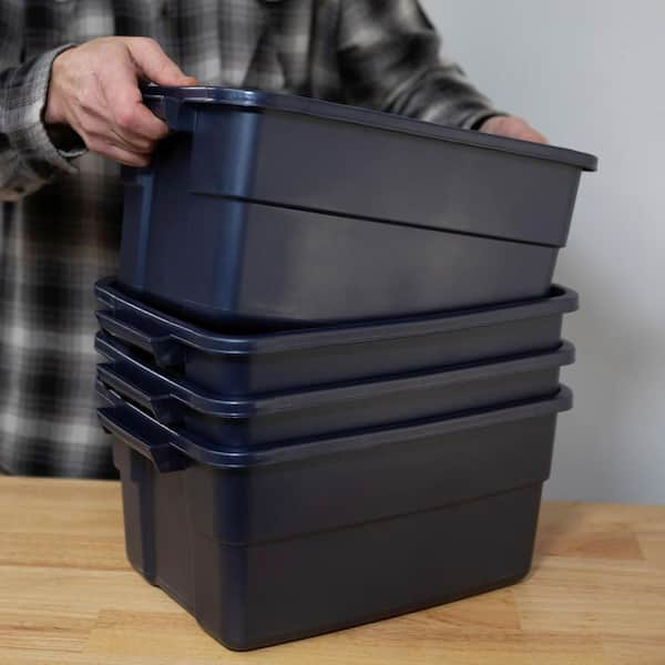 Rubbermaid roughneck storage totes 3 gal sale