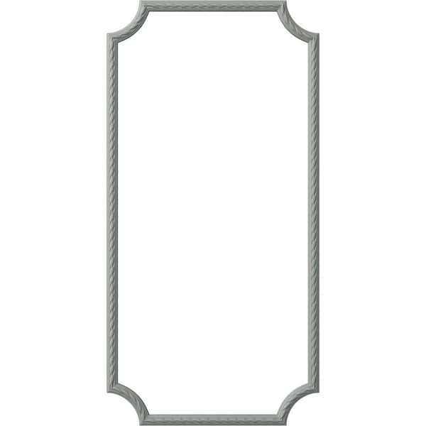 Ekena Millwork 13.35 Sq. Ft. Unfinished Polyurethane Reeded Acanthus Leaf Panel Moulding Kit (Single Panel)