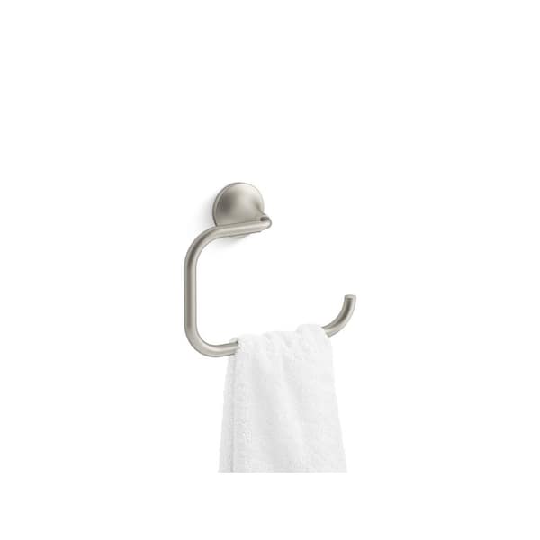 Tone Towel Ring in Vibrant Brushed Nickel