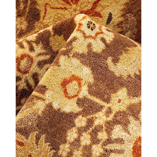 Mogul Gray 4 ft. x 6 ft. Oriental Wool Indoor Area Rug