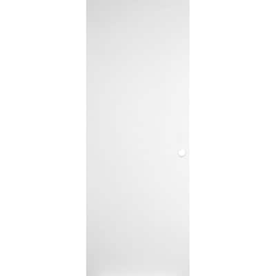 28 in. x 80 in. Primed Smooth Flush Hardwood Hollow Core Composite Interior Door Slab with Bore