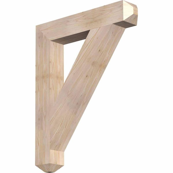 Ekena Millwork 5.5 in. x 42 in. x 34 in. Douglas Fir Traditional Craftsman Smooth Bracket