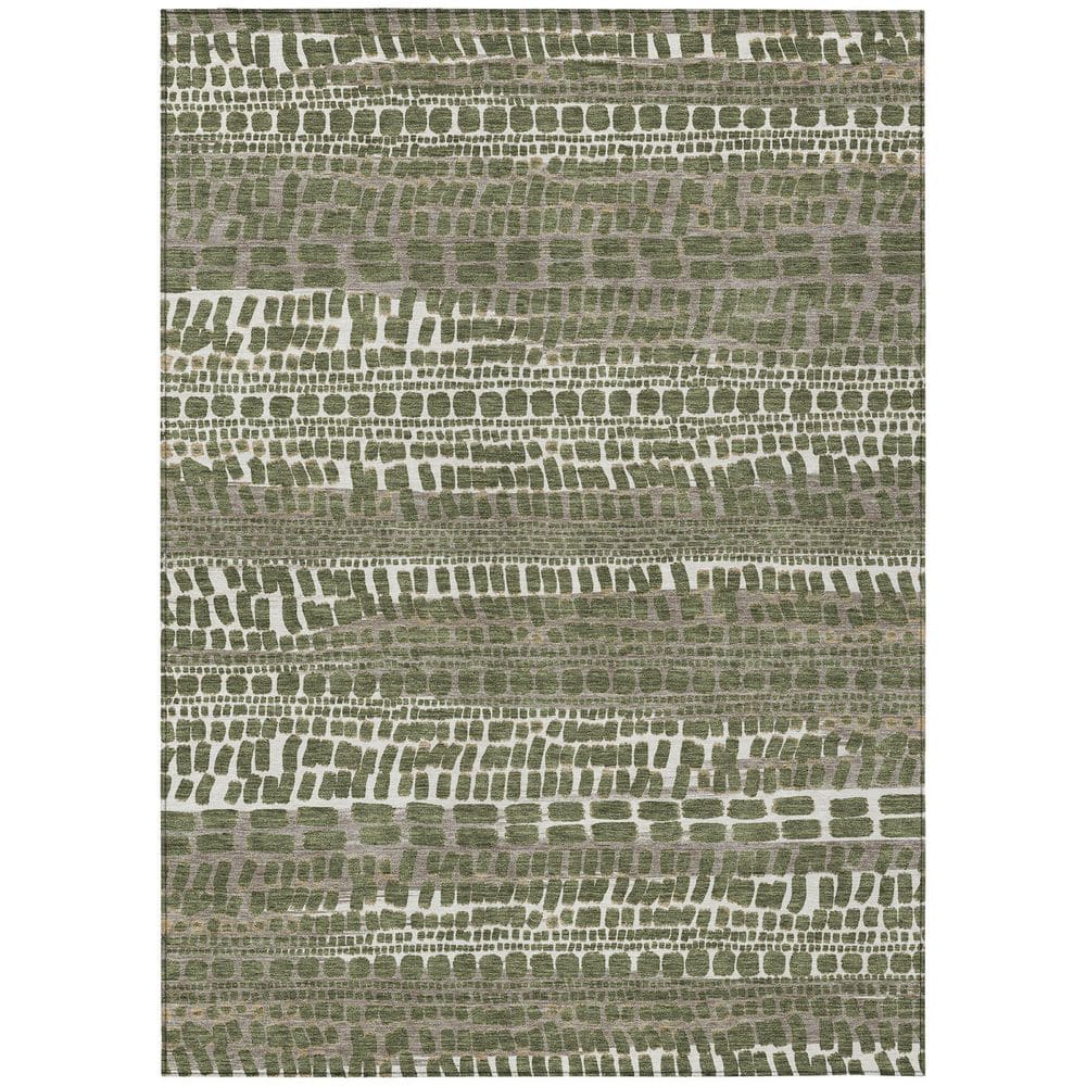 Chantille Machine Washable Indoor/Outdoor Abstract ACN2540 Olive 10 ft. x 14 ft. Area Rug price history on PriceWatchPro