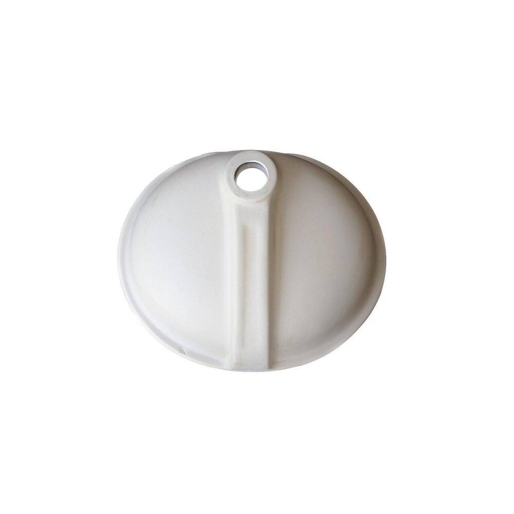 Bisque Ceramic Oval Undermount Bathroom Sink with Overflow