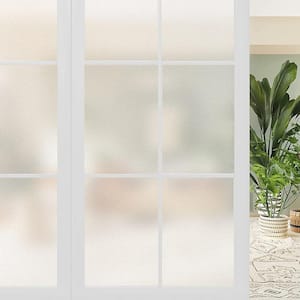197 in. W x 35.4 in. H Non-Adhesive Frosted Privacy Decorative Window Film