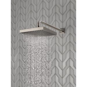 1-Spray Patterns 2.5 GPM 8 in. Wall Mount Fixed Shower Head in Stainless