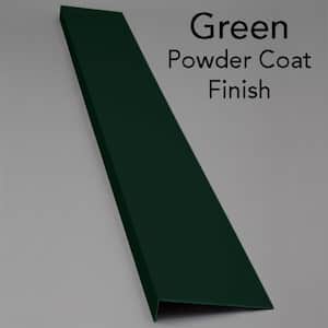 Classic Series 11 in. x 84 in. Hunter Green Powder Coated Painted Steel Foundation Plate for Cellar Door