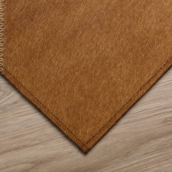 Laredo Brown 1 ft. 8 in. x 2 ft. 6 in. Indoor/Outdoor Washable Rug