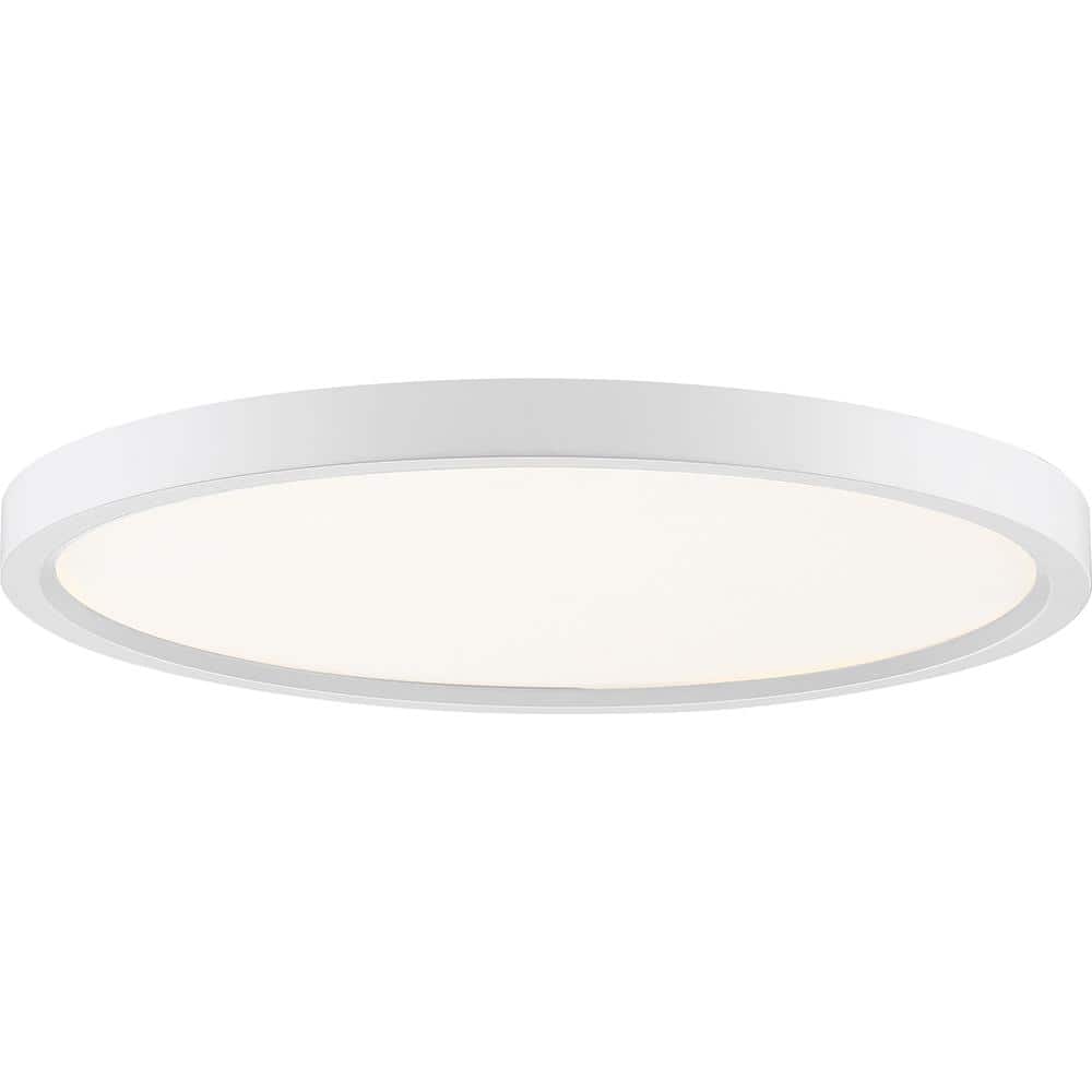 Outskirts 15 in. White Lustre LED Flush Mount price history on PriceWatchPro