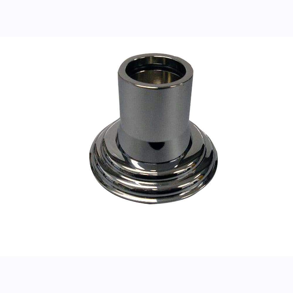 1 in. Decorative Shower Rod Flange in Polished Chrome