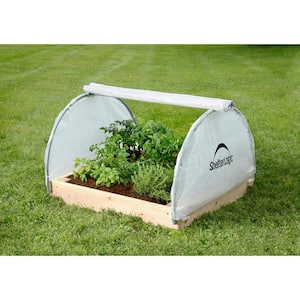 11.8 in x 41.3 in x 4.1 in GrowIt Raised Bed Greenhouse with Fully Closable Cover, High-Grade Steel Frame, and Vents