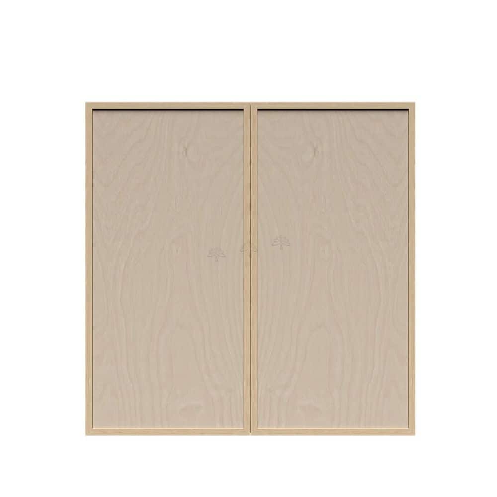 Slim Shaker Assembled 30 in. W x 36 in. H x 12 in. D Wall Kitchen Cabinet in Natural Wood price history on PriceWatchPro