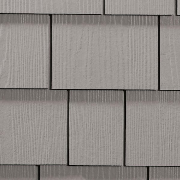 James Hardie Hardie Shingle HZ5 15.25 in. x 48 in. Statement Collection Pearl Gray Straight Edge Fiber Cement Siding