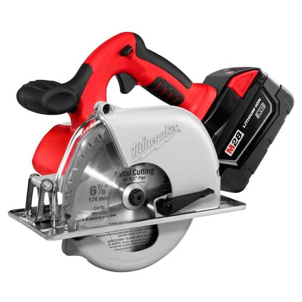 Milwaukee M28 28-Volt Lithium-Ion Cordless 6-7/8 in. Metal Cutting Circular Saw Kit w/ (1) 3.0Ah Battery, Charger